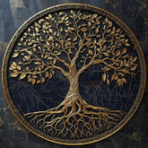 Golden Tree of Life Jigsaw Puzzle 1000 Pieces